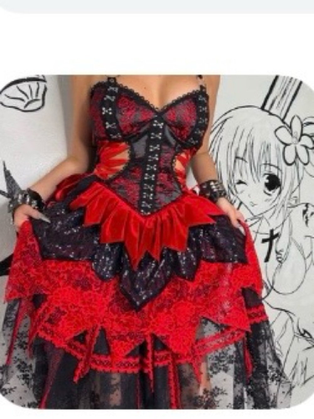 Vanishing Fae Love Like Blood Corset Gown